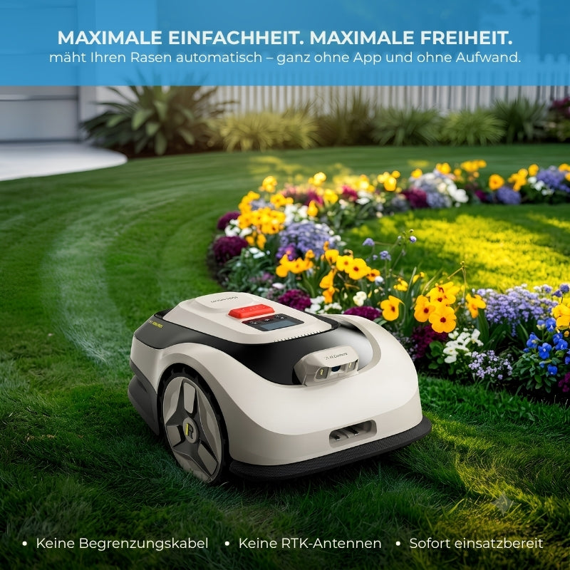 Gardim SmartMäher G1 - KI-Navigation , Automatische Ladung