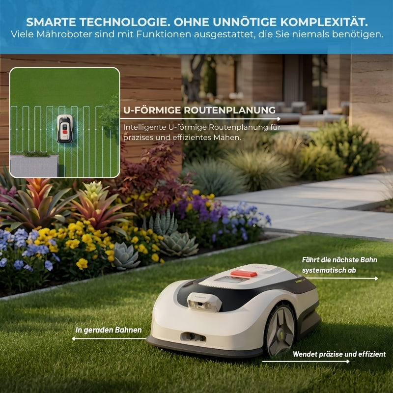 Gardim SmartMäher G1 - KI-Navigation , Automatische Ladung