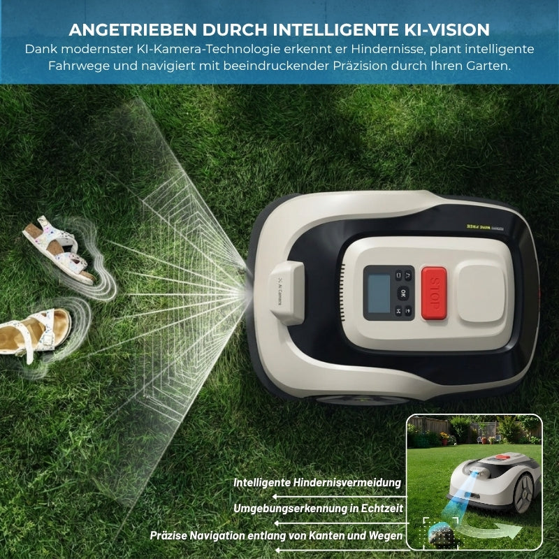 Gardim SmartMäher G1 - KI-Navigation , Automatische Ladung